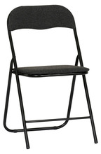 Klapstol polstret grå/sort - DAY